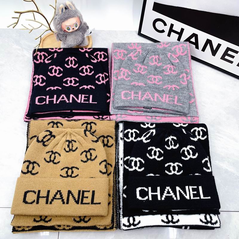Chanel scarf hat dx16